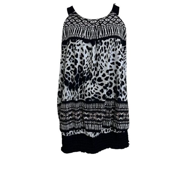 Maurice’s black and gray leopard sleeveless top size 2x - Picture 1 of 10